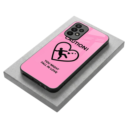 Love Ahead stylish phone case for samsung galaxy a23 | glossy glass and slim fit