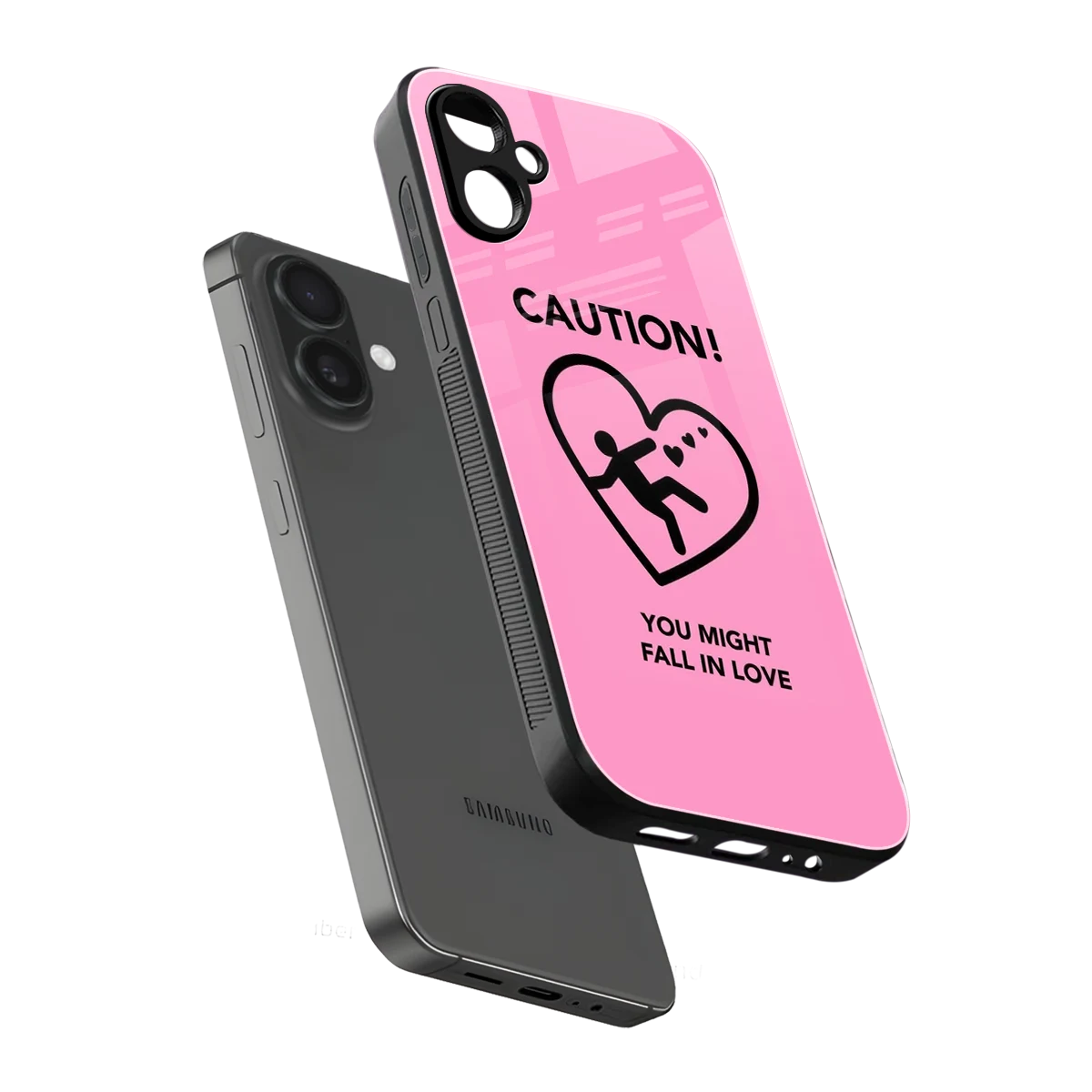 Love Ahead sleek samsung galaxy a06 5g cover with tempered glass back and TPU edges