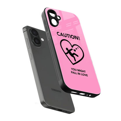 Love Ahead sleek samsung galaxy a06 5g cover with tempered glass back and TPU edges