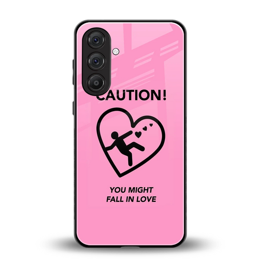 Love Ahead back phone cover | glass case for samsung galaxy m36 5g