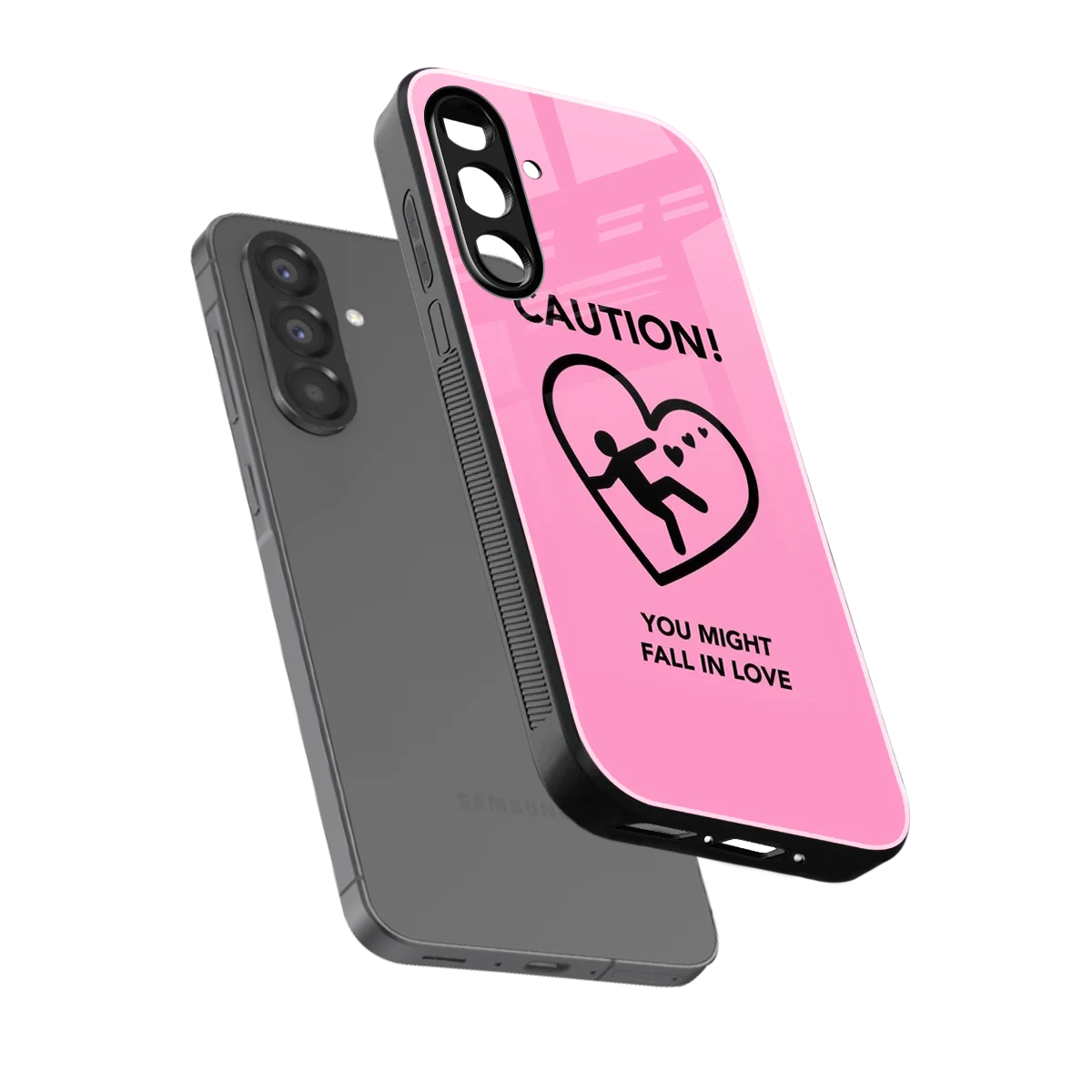 Love Ahead sleek samsung galaxy a37 5g cover with tempered glass back and TPU edges