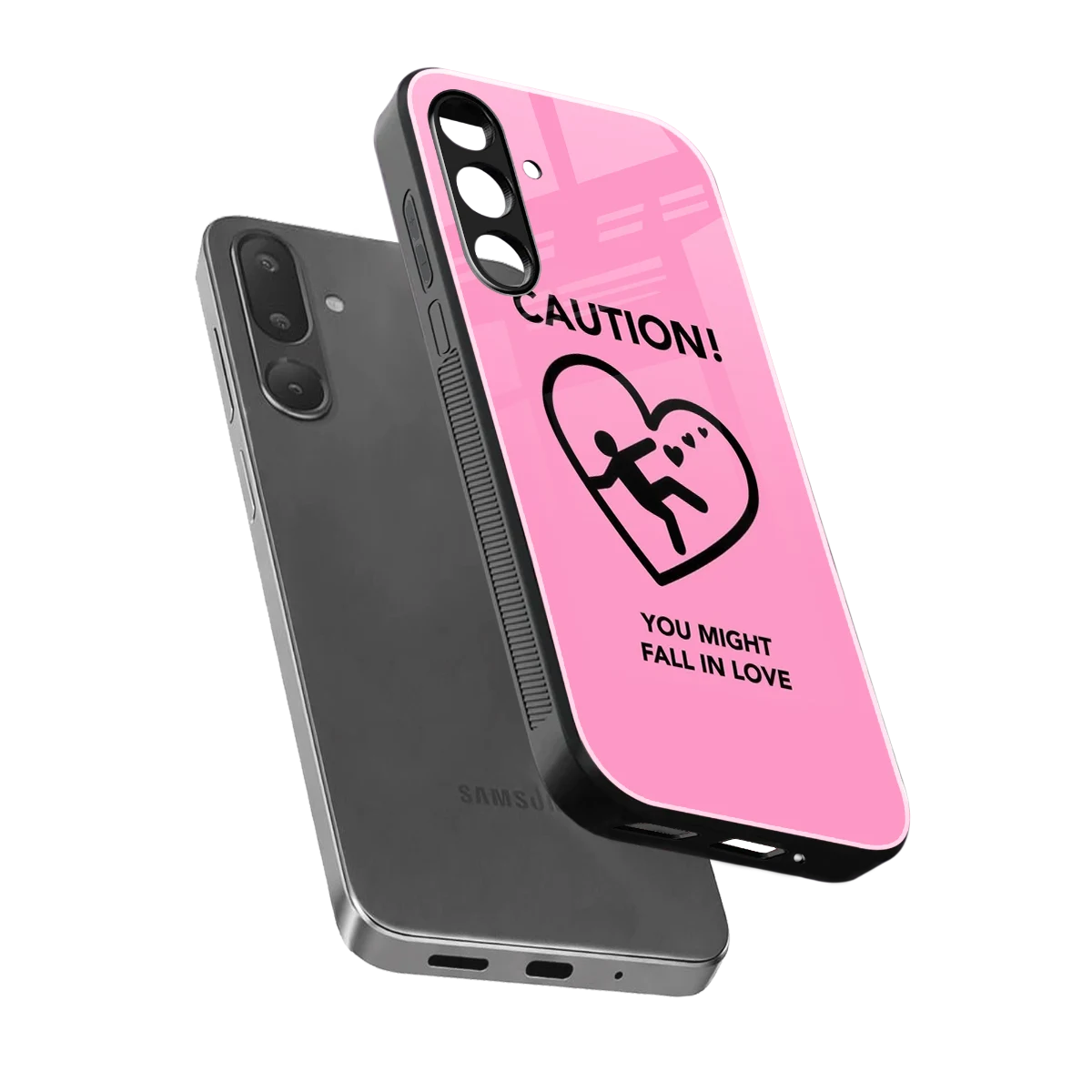 Love Ahead sleek samsung galaxy m36 5g cover with tempered glass back and TPU edges
