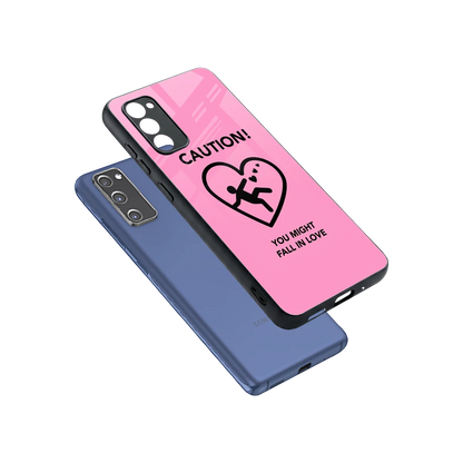 Love Ahead sleek samsung galaxy s20 fe cover with tempered glass back and TPU edges