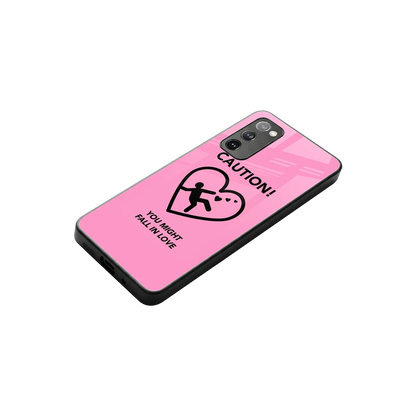 Love Ahead stylish phone case for samsung galaxy s20 fe | glossy glass and slim fit