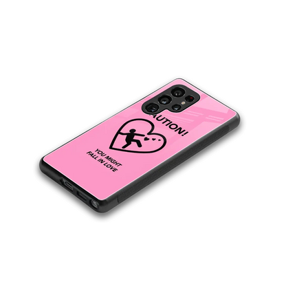 Love Ahead stylish phone case for samsung galaxy s25 ultra | glossy glass and slim fit