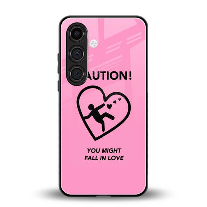 Love Ahead back phone cover | glass case for samsung galaxy s24 plus