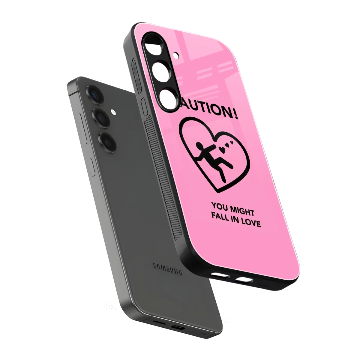 Love Ahead sleek samsung galaxy s25 cover with tempered glass back and TPU edges