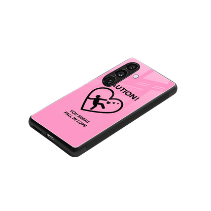 Love Ahead stylish phone case for samsung galaxy s24 | glossy glass and slim fit