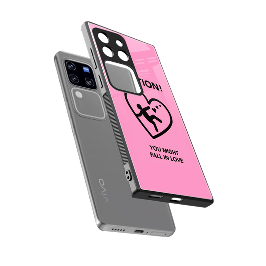 Love Ahead sleekvivo v30 pro cover with tempered glass back and TPU edges