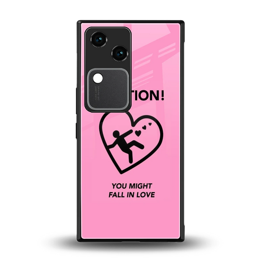 Love Ahead back phone cover | glass case for vivo v30