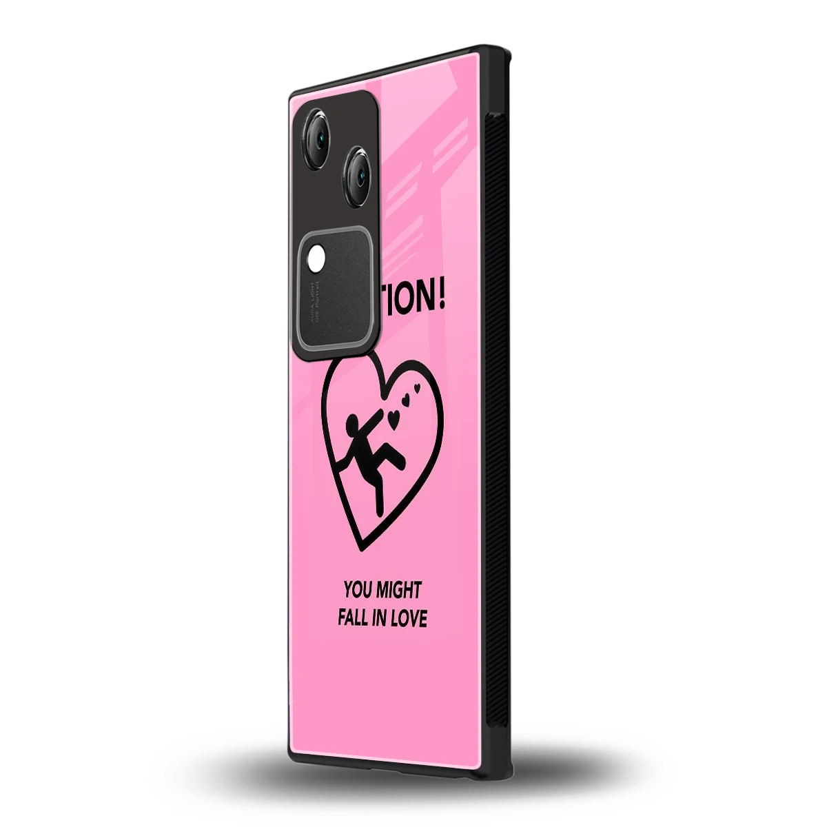 Love Ahead vivo v30 mobile cover | shockproof glass phone case