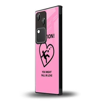 Love Ahead vivo v30 mobile cover | shockproof glass phone case