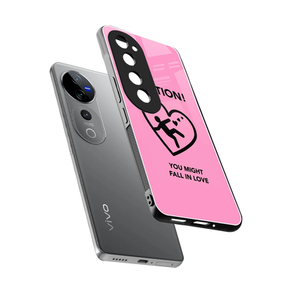 Love Ahead sleek vivo v40 pro cover with tempered glass back and TPU edges