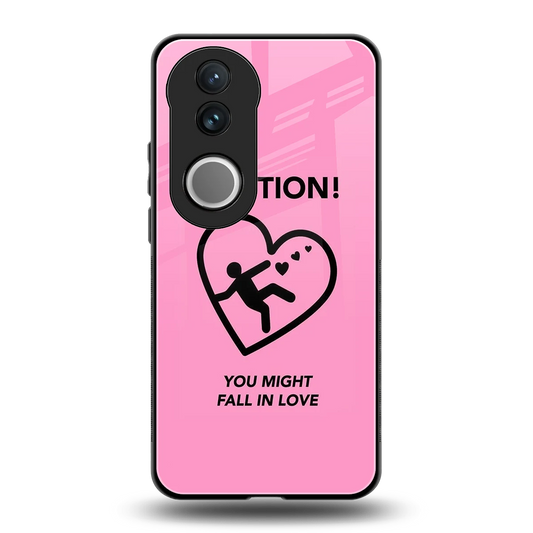 Love Ahead back phone cover | glass case for vivo v50
