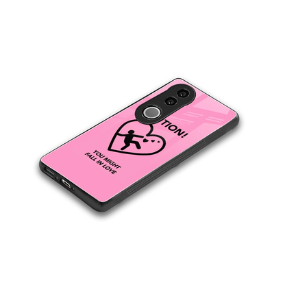Love Ahead stylish phone case for vivo v50 | glossy glass and slim fit