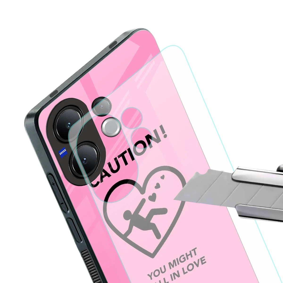Love Ahead stylish phone case for vivo v60 | glossy glass and slim fit