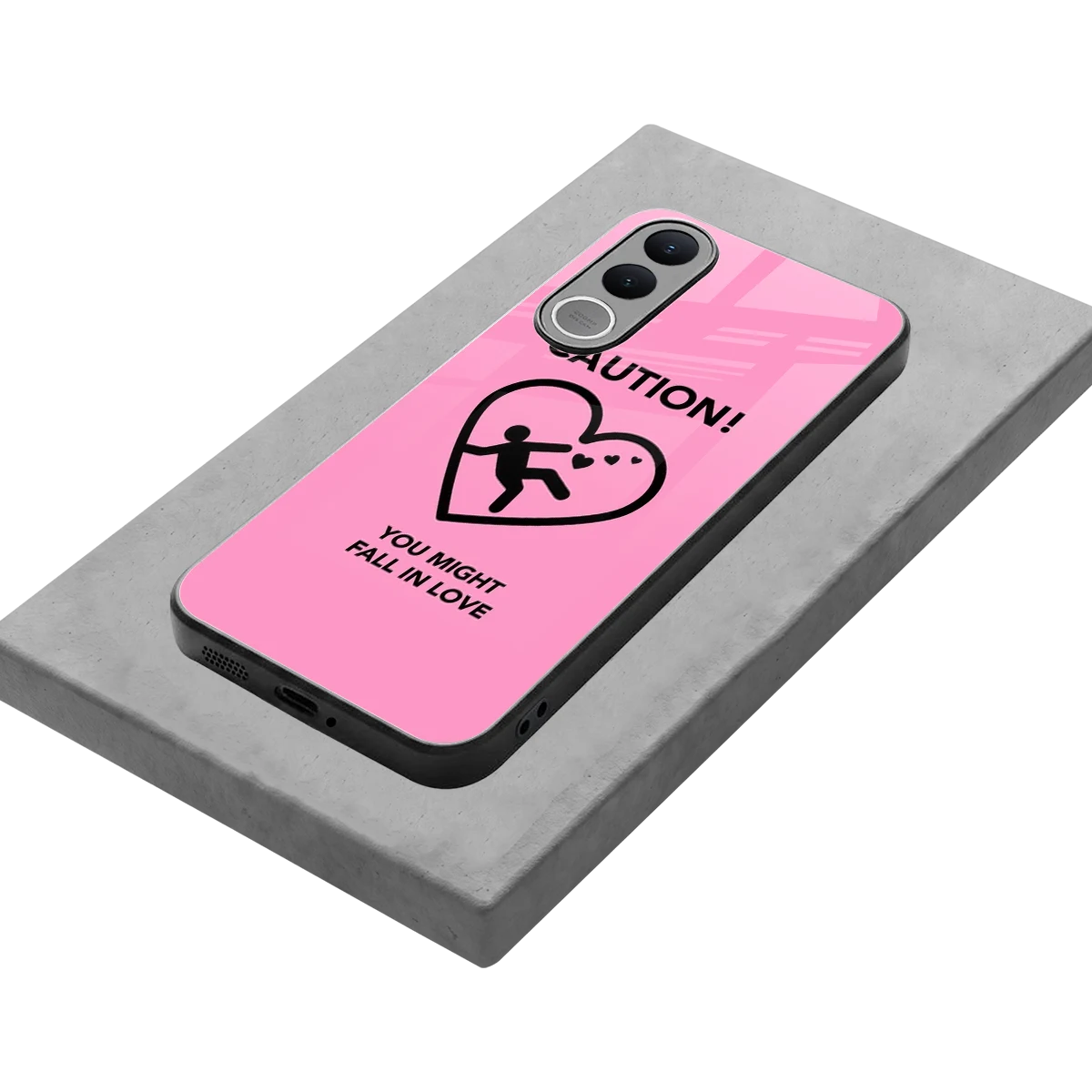 Love Ahead stylish phone case for vivo v70 fe | glossy glass and slim fit