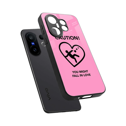 Love Ahead sleek vivo x200 fe cover with tempered glass back and TPU edges