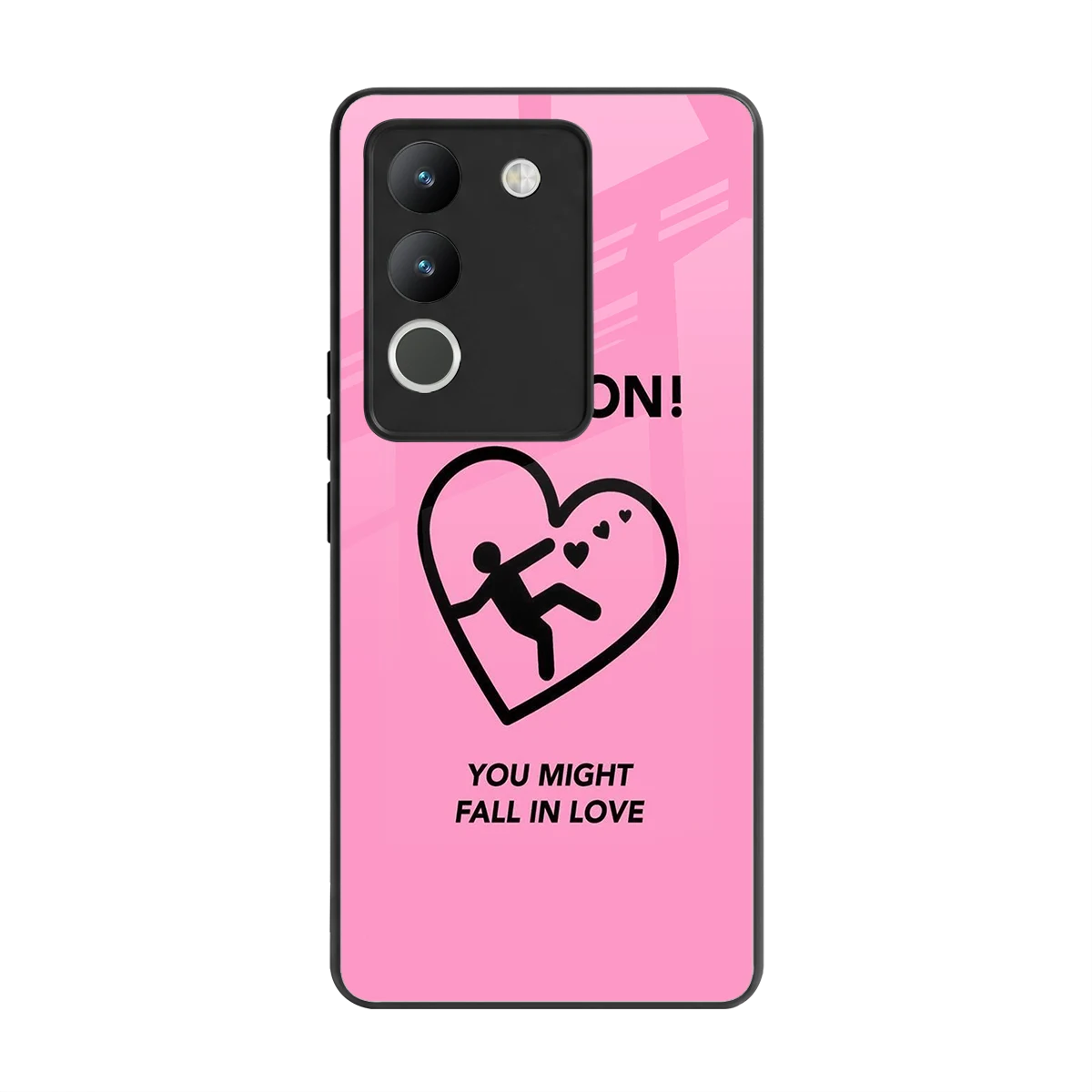 Love Ahead back phone cover | glass case for vivo y200 5g