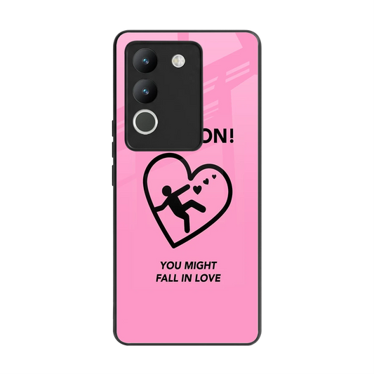 Love Ahead back phone cover | glass case for vivo y200 5g