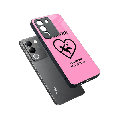 Love Ahead sleek vivo y200 5g cover with tempered glass back and TPU edges