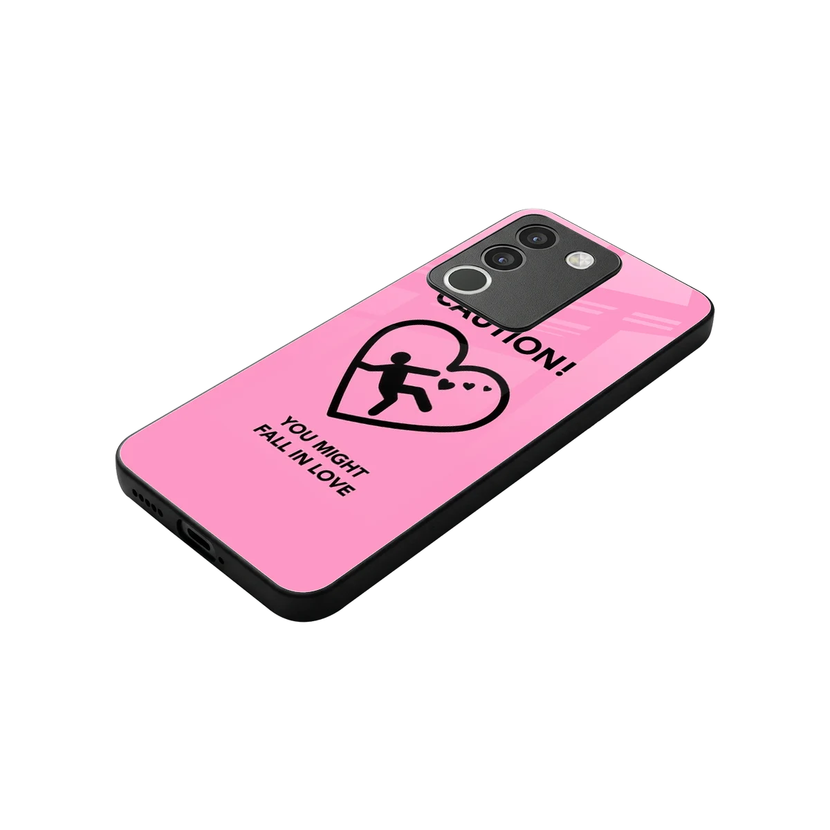 Love Ahead stylish phone case for vivo y200 5g | glossy glass and slim fit