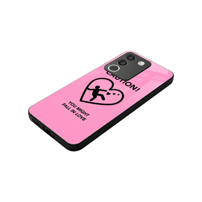 Love Ahead stylish phone case for vivo y200 5g | glossy glass and slim fit