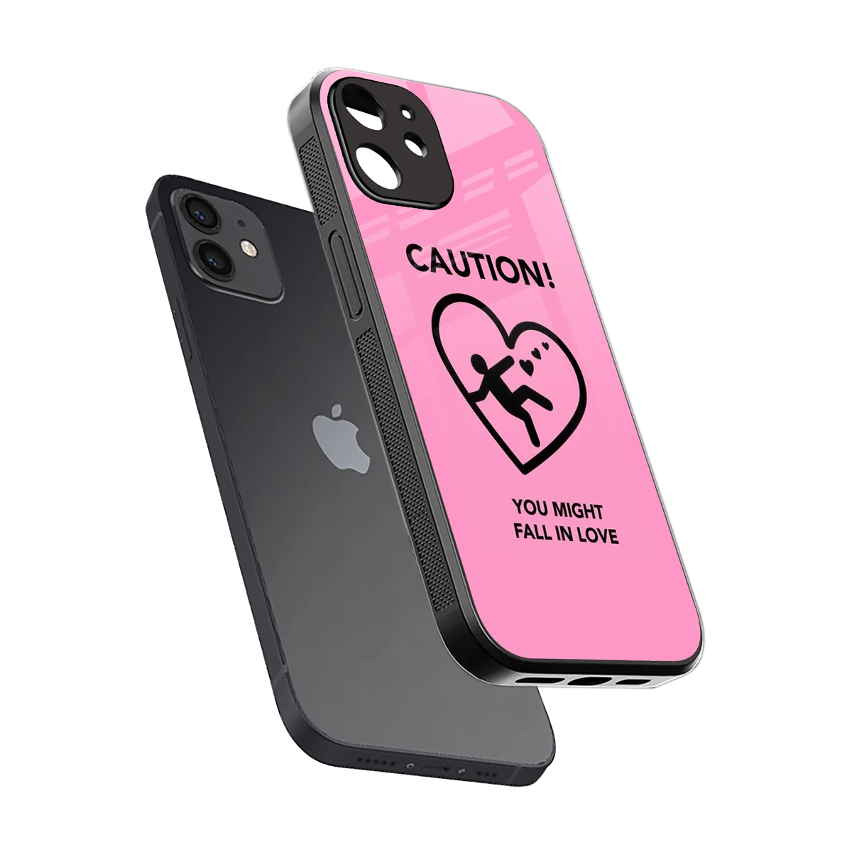 Love Ahead sleek iphone 11 cover with tempered glass back and TPU edges