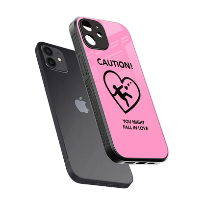 Love Ahead sleek iphone 11 cover with tempered glass back and TPU edges