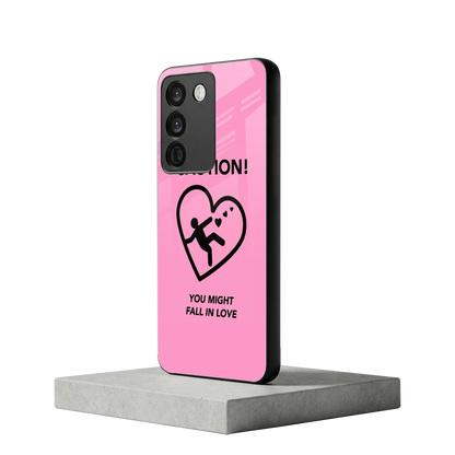 Love Ahead vivo y200 5g mobile cover | shockproof glass phone case