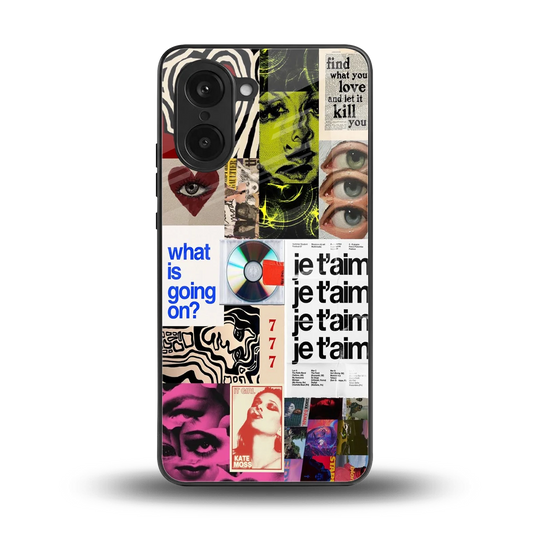 Love Chaos back phone cover | glass case for oneplus nord ce5 5g