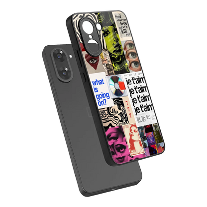 Love Chaos sleek oneplus nord ce5 5g cover with tempered glass back and TPU edges