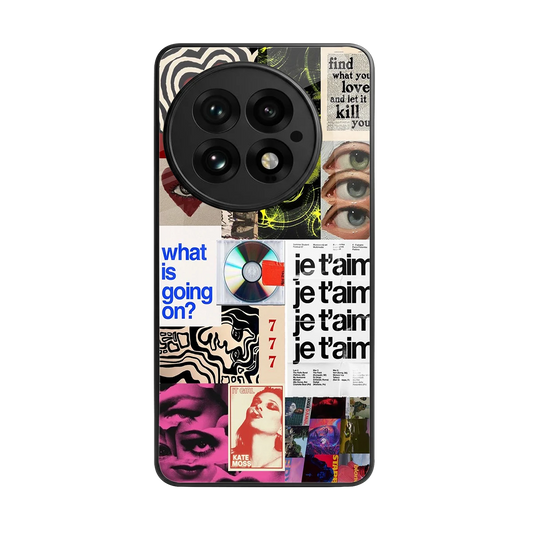 Love Chaos back phone cover | glass case for oneplus 13
