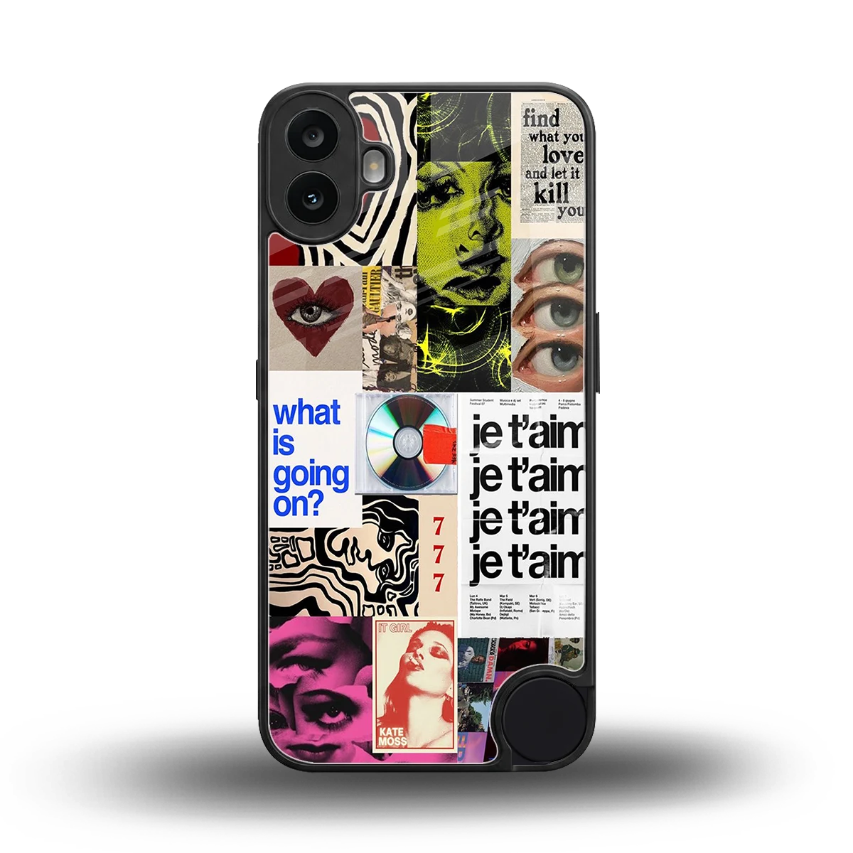 Love Chaos back phone cover | glass case for cmf nothing phone 1