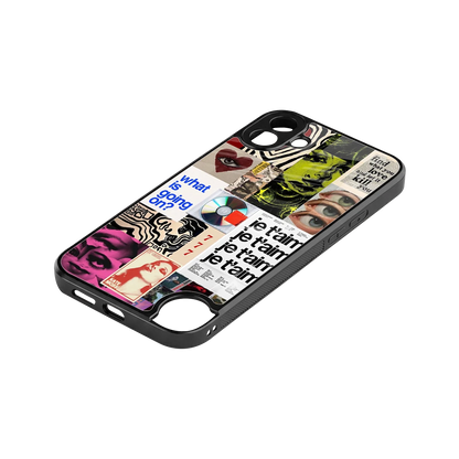 Love Chaos stylish phone case for cmf nothing phone 1 | glossy glass and slim fit