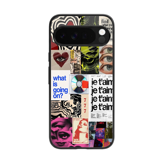 Love Chaos back phone cover | glass case for google pixel 10 pro xl