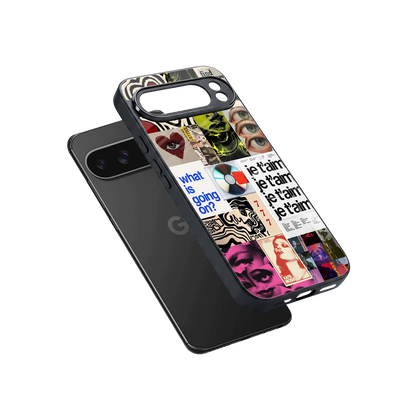 Love Chaos sleek google pixel 10 pro xl cover with tempered glass back and TPU edges