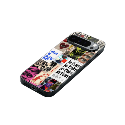 Love Chaos stylish phone case for google pixel 10 pro xl | glossy glass and slim fit