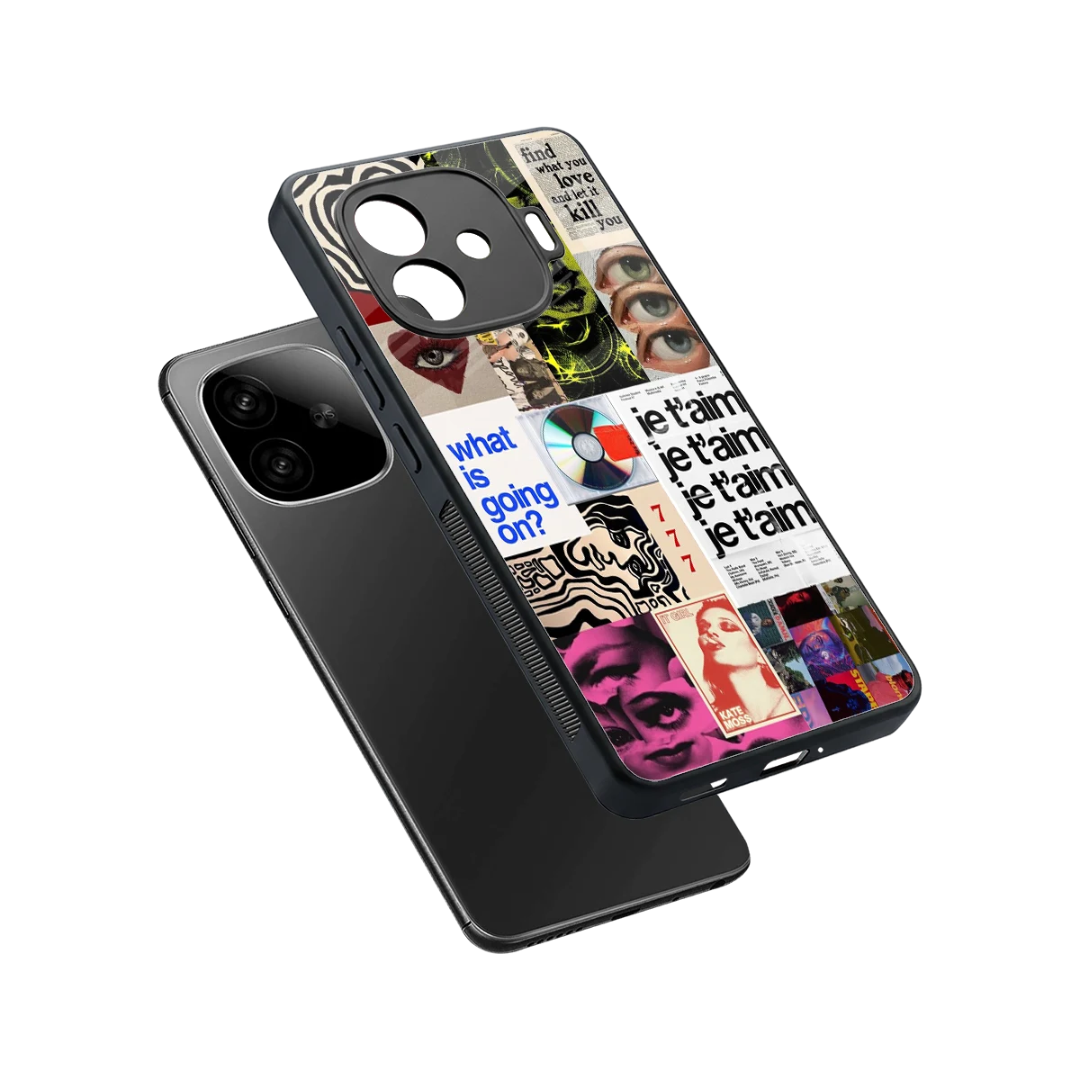 Love Chaos sleek iqoo neo 10r 5g cover with tempered glass back and TPU edges