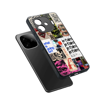 Love Chaos sleek iqoo neo 10r 5g cover with tempered glass back and TPU edges