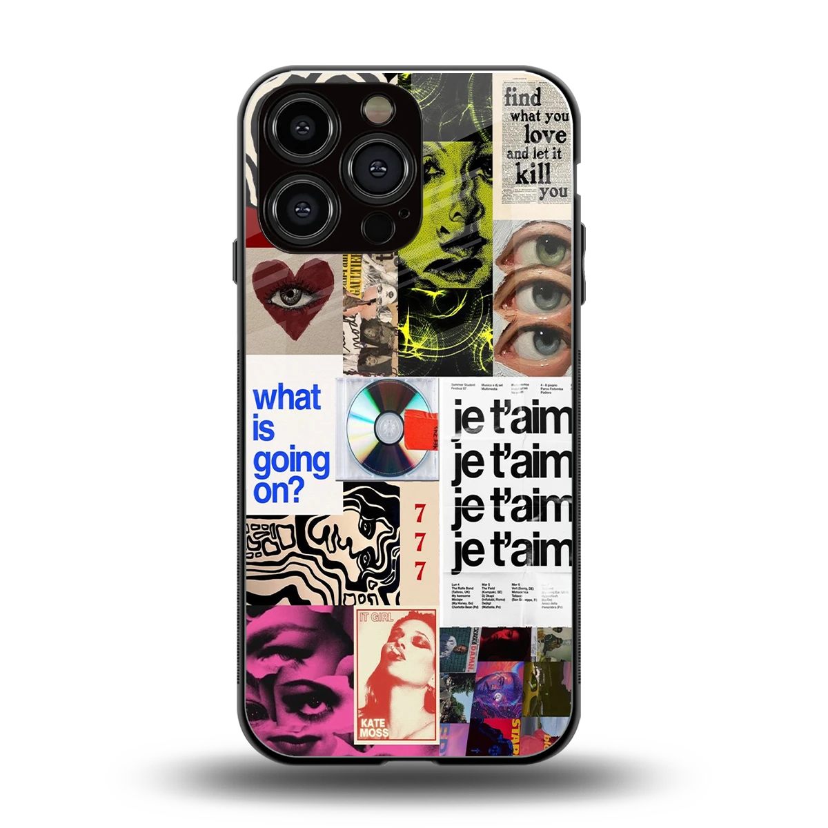 Love Chaos back phone cover | glass case for iphone 13 pro max