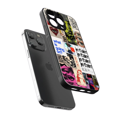 Love Chaos sleek iphone 13 pro max cover with tempered glass back and TPU edges