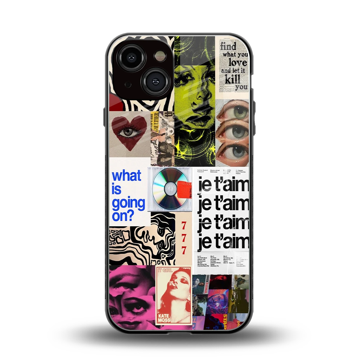 Love Chaos back phone cover | glass case for iphone 14