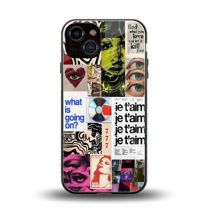 Love Chaos back phone cover | glass case for iphone 14