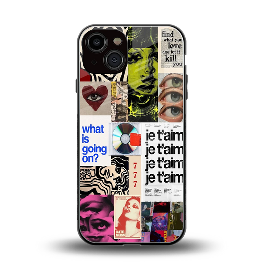 Love Chaos back phone cover | glass case for iphone 14