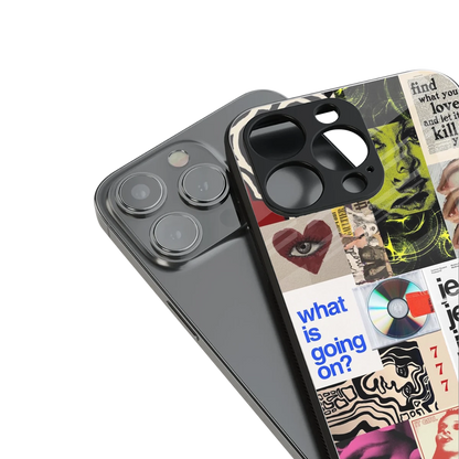 Love Chaos stylish phone case for iphone 16 pro max | glossy glass and slim fit