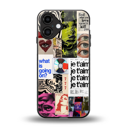 Love Chaos back phone cover | glass case for iphone 16