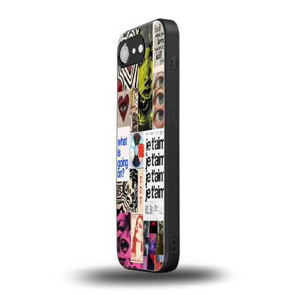 Love Chaos iphone 17e mobile cover | shockproof glass phone case