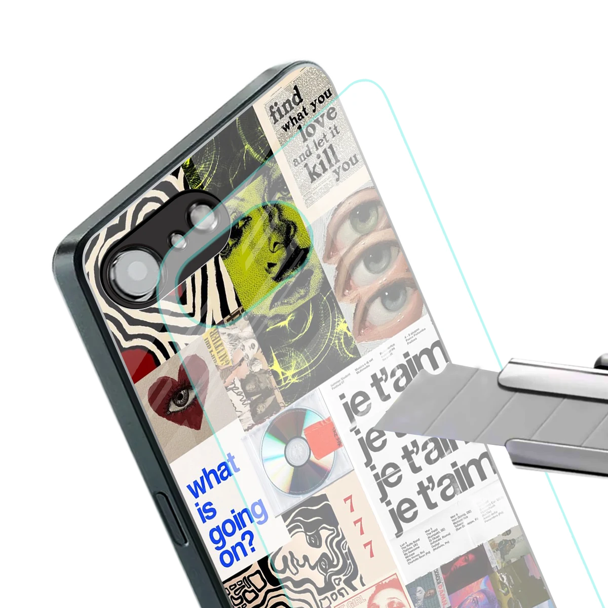 Love Chaos stylish phone case for iphone 16e | glossy glass and slim fit