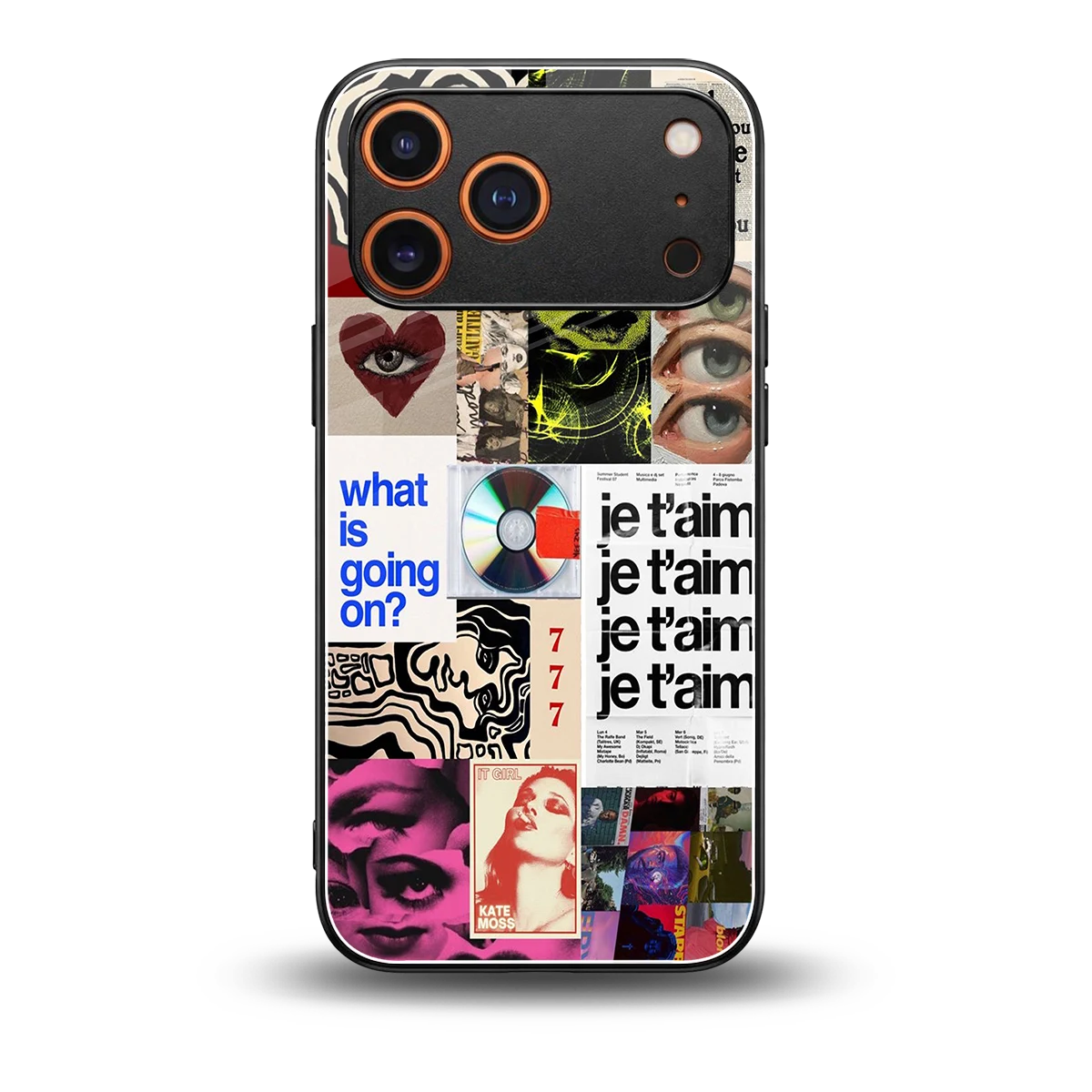 Love Chaos back phone cover | glass case for iphone 17 pro